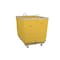 Steele Canvas Basket 20 BU Permanent Truck Yellow Vinyl w/Grey Vinyl - 3in Casters 9220VYLWVGRYW3 - alternate 1